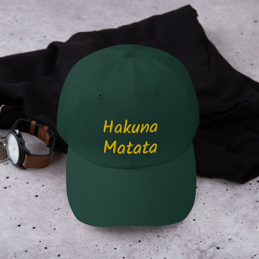 Hakuna Matata Forest Green Dad Hat