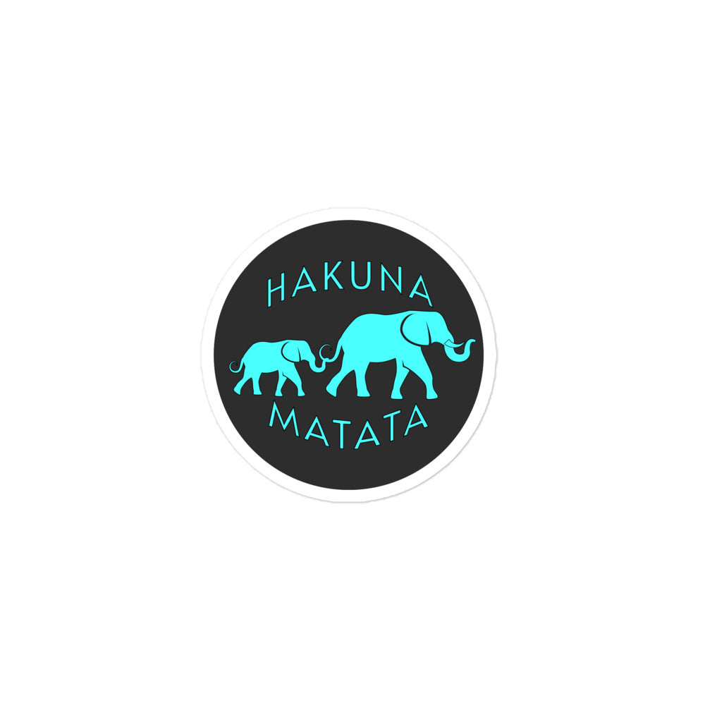 Hakuna Matata Elephant Unity - Cyan