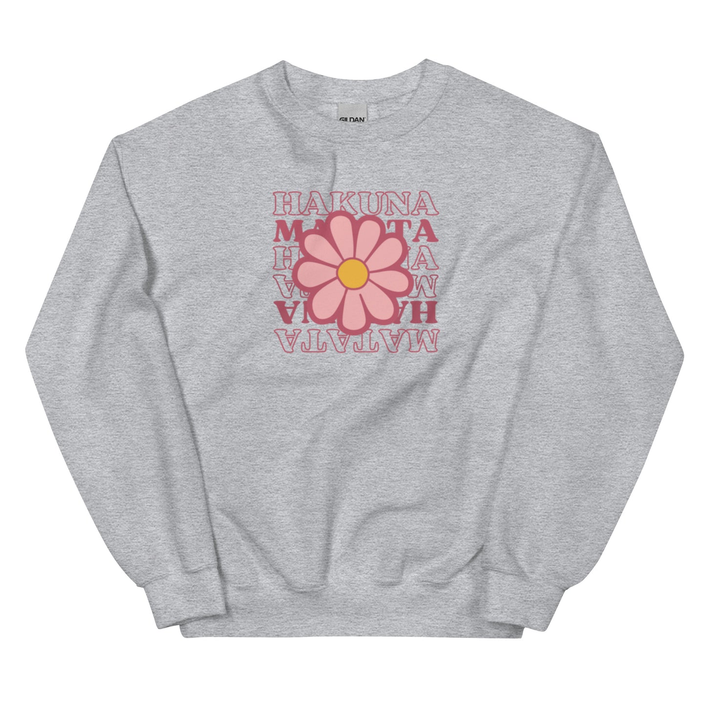 Hakuna Matata Pink Flower Crewneck